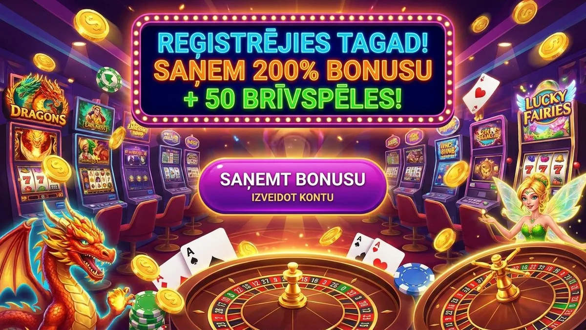 Reģistrācija ar bonusu